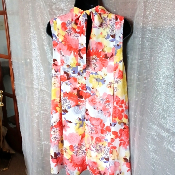 Jodifil Halter Neck Dress 💕, pink, yellow, blue, L, lined - Picture 3 of 7